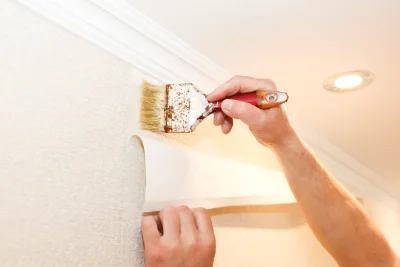 Pose de papier peint à Gottenhouse — revêtements muraux et toiles de verre